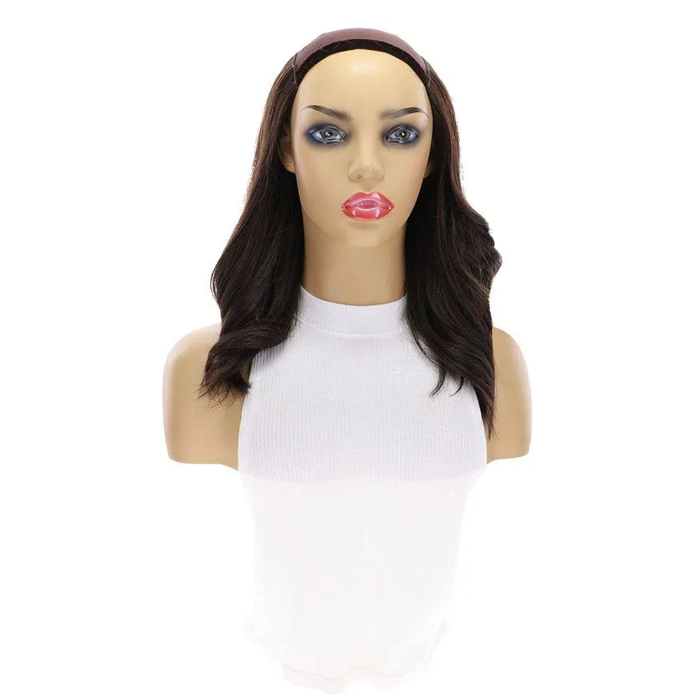 16" HatFall Wig Dark Brown