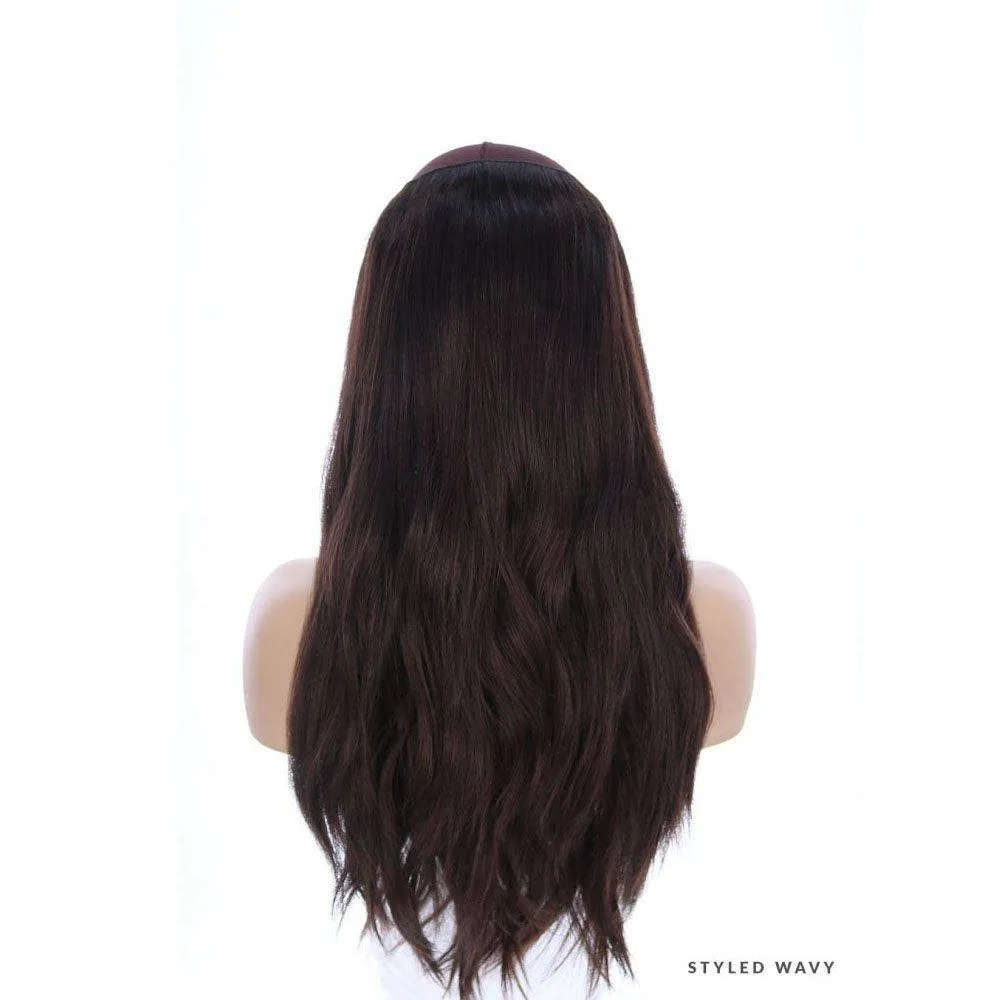 24" HatFall Wig Natural Black