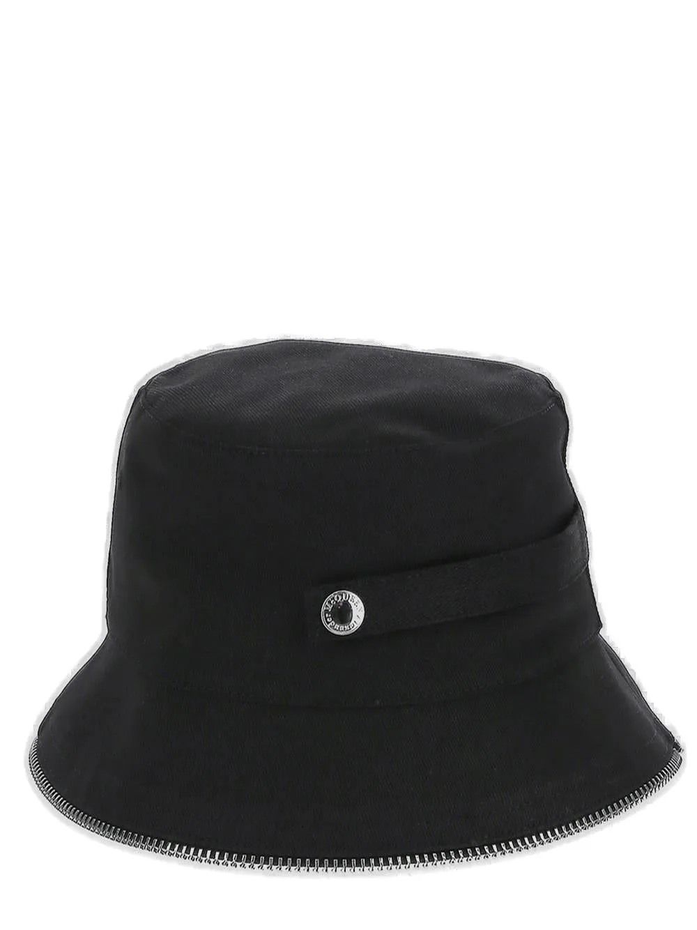 Alexander McQueen Logo Embroidered Flat Brim Bucket Hat