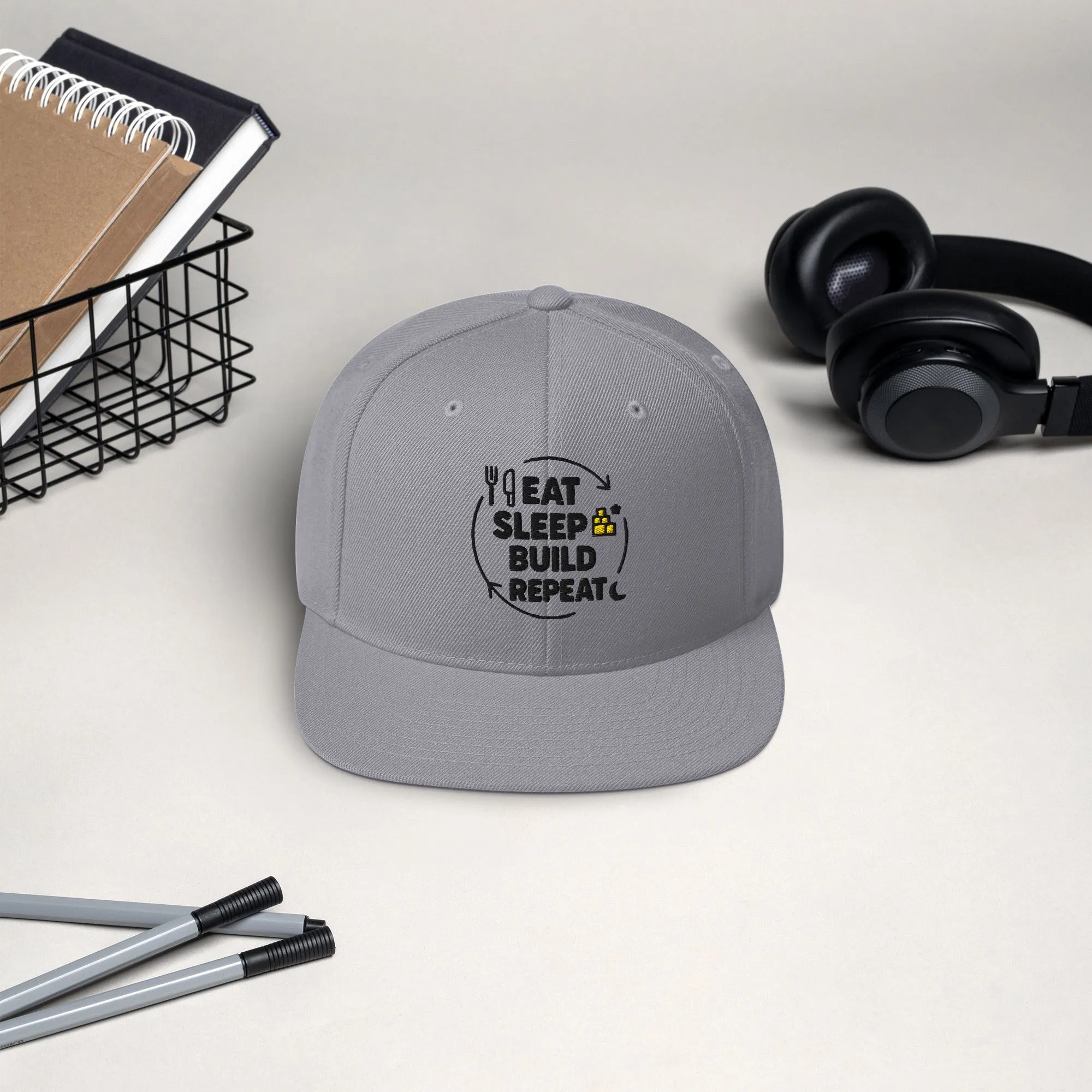 Eat. Sleep. Build. Repeat Hat