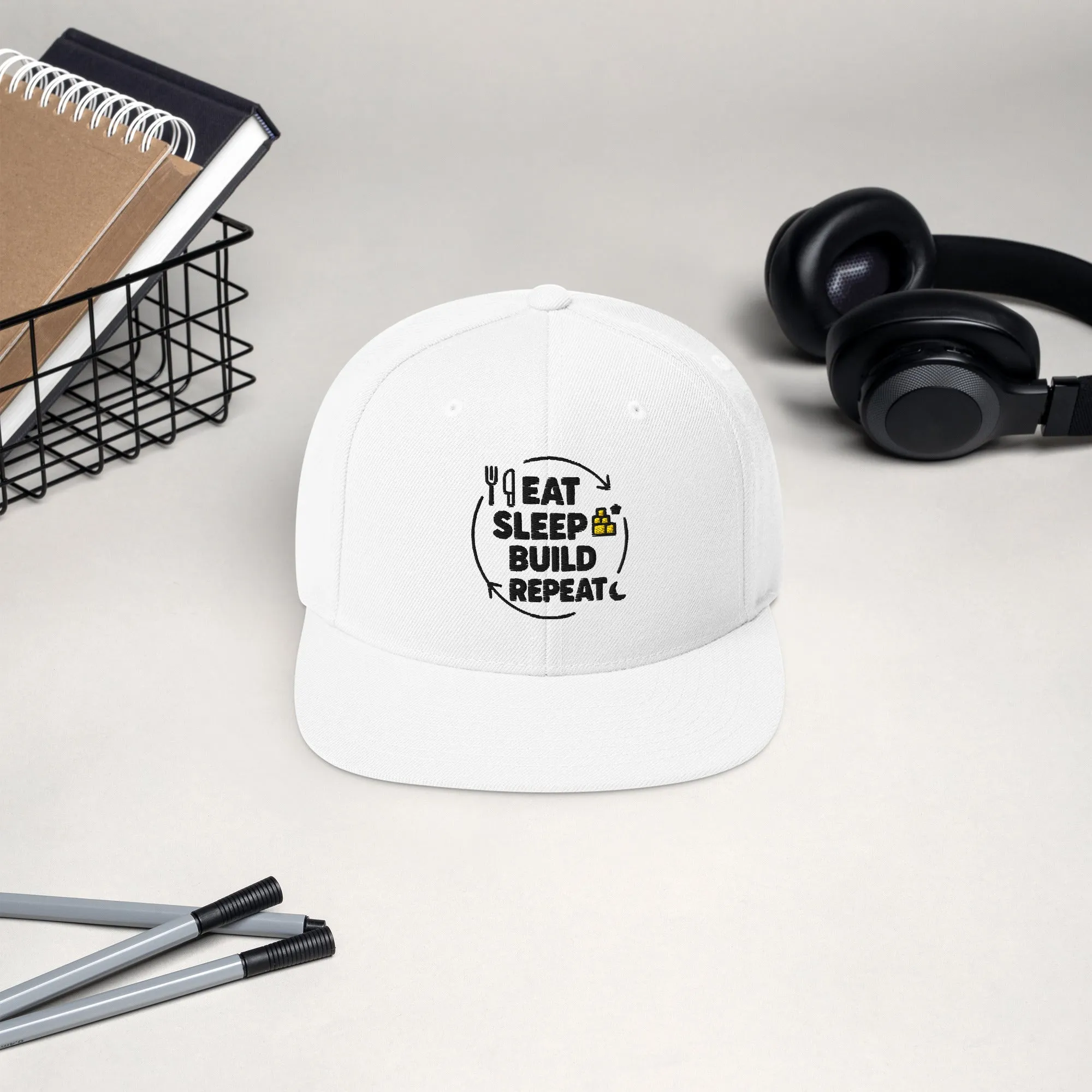 Eat. Sleep. Build. Repeat Hat