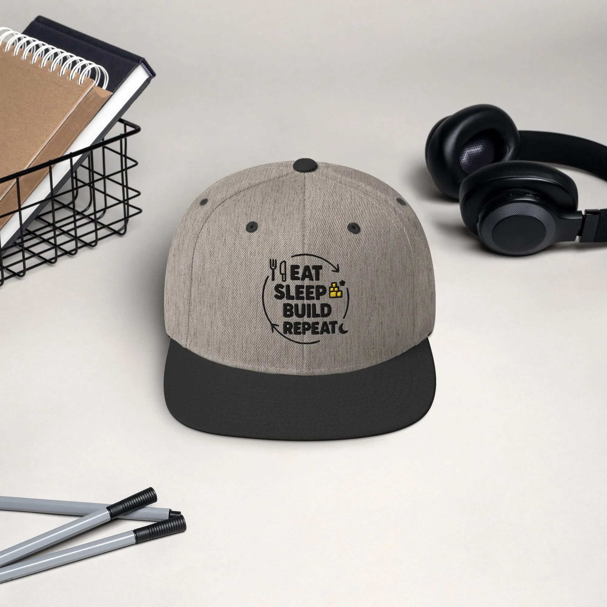 Eat. Sleep. Build. Repeat Hat