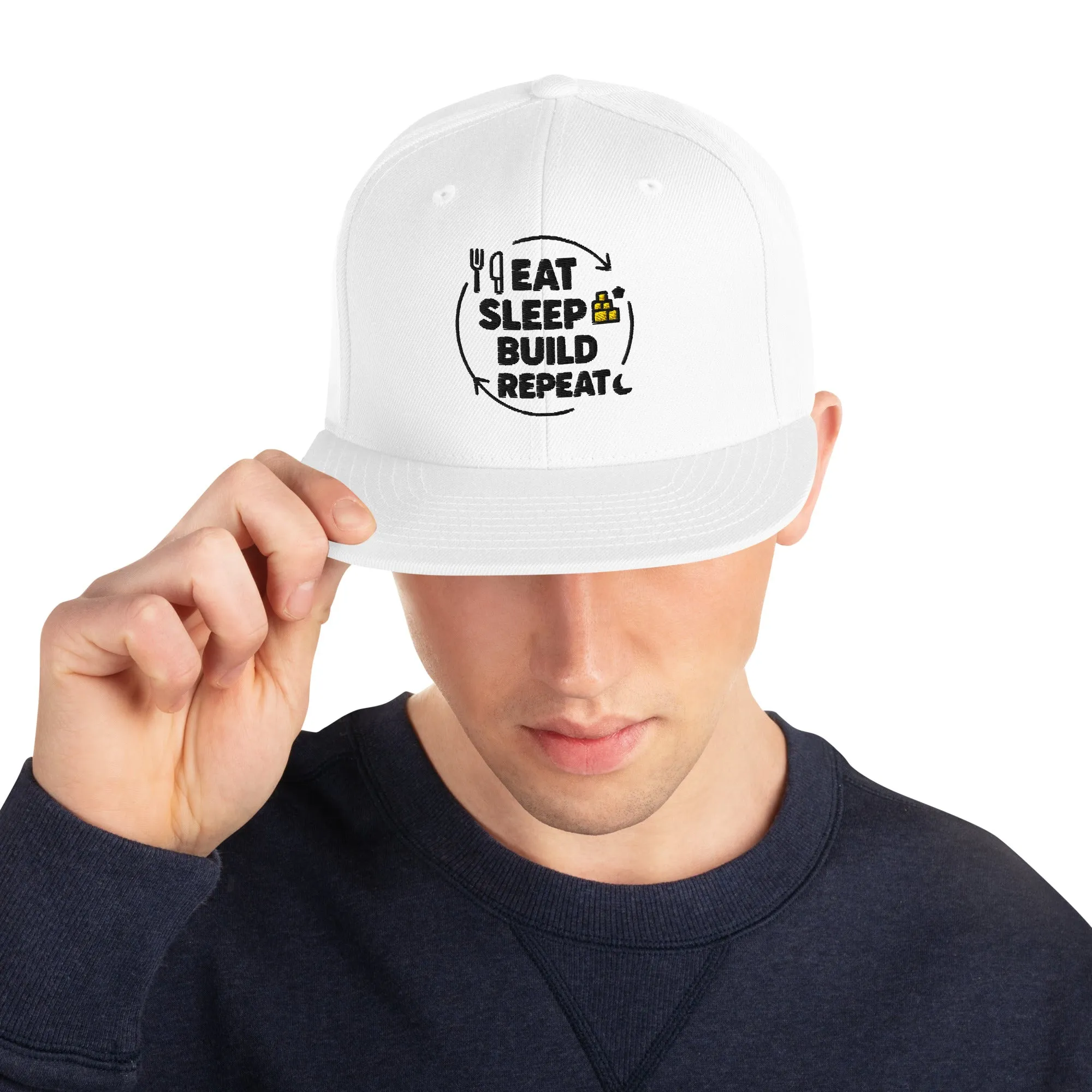 Eat. Sleep. Build. Repeat Hat