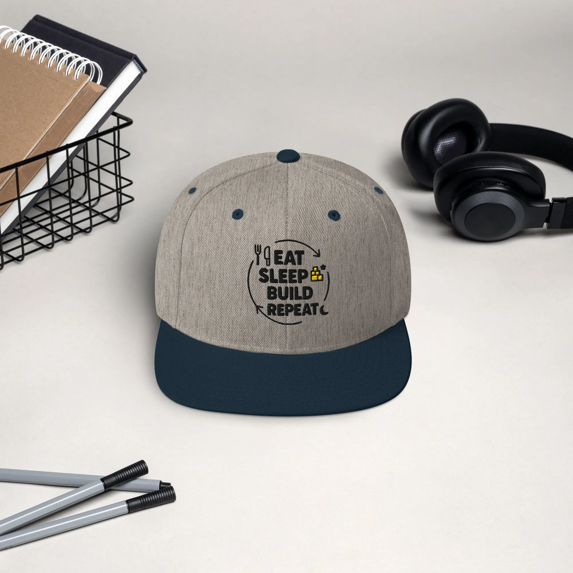 Eat. Sleep. Build. Repeat Hat