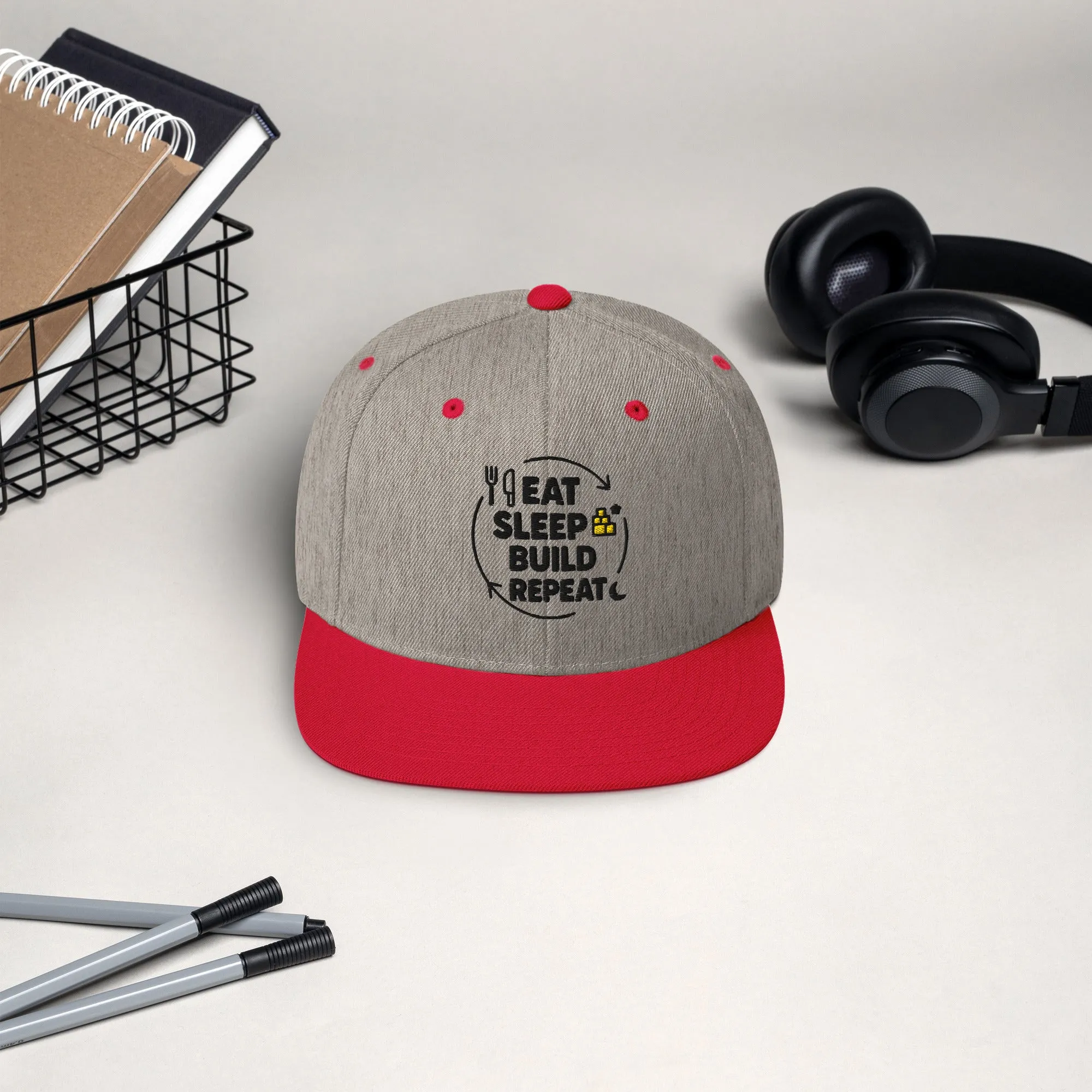 Eat. Sleep. Build. Repeat Hat