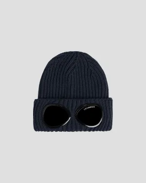 Extra Fine Merino Wool Goggle Beanie Total Eclipse