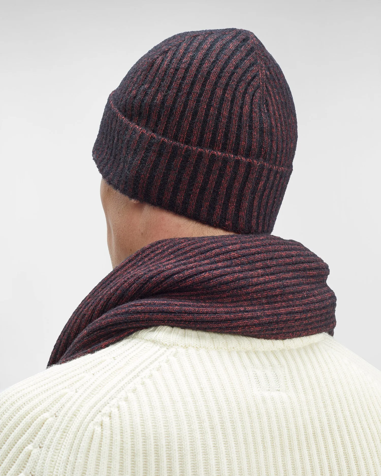 Fleece Knit Beanie Ketchup - Red