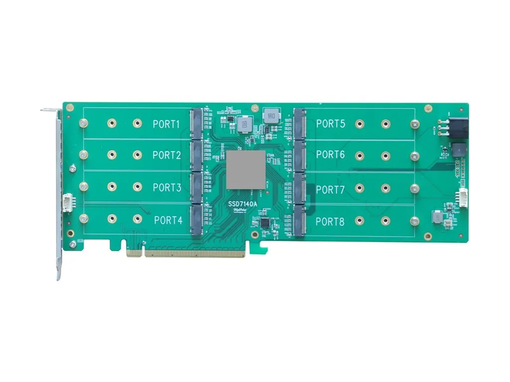 HighPoint Rocket 1108A - Storage controller - HBA - 8 Channel - M.2 NVMe Card - PCIe 3.0 x16 R1108A