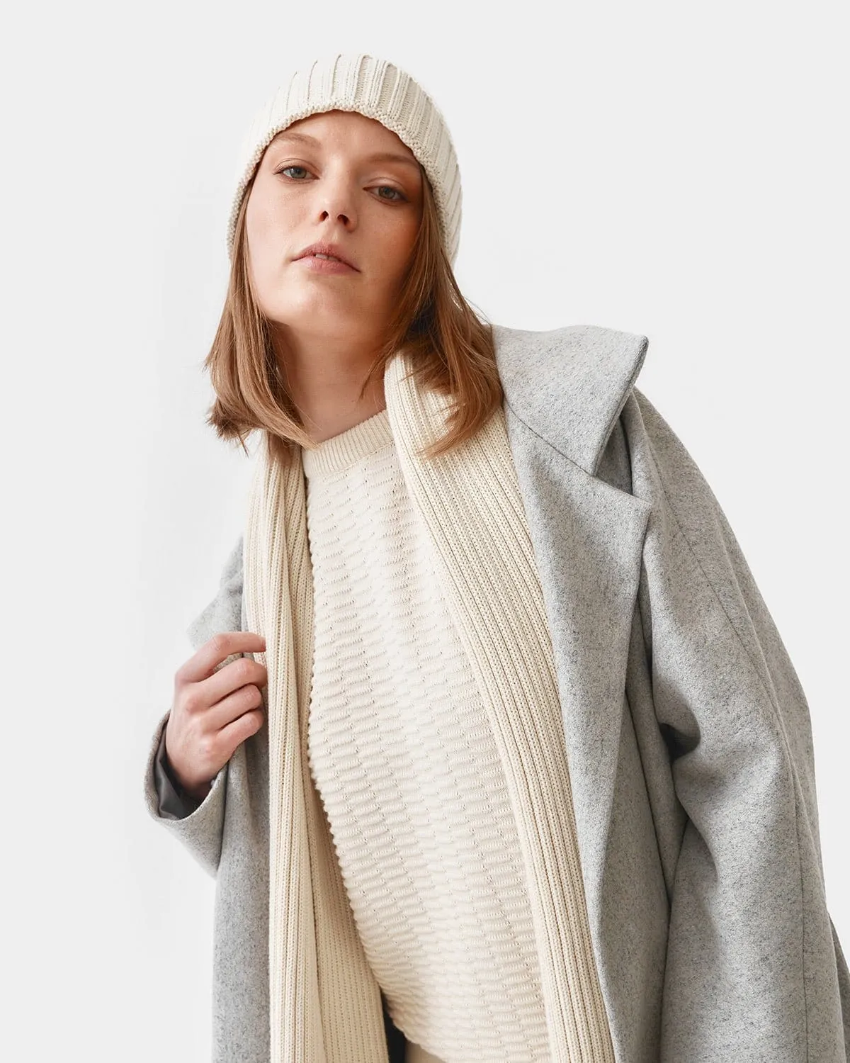 Knitted Organic Cotton Ribbed Hat | Multiple Colours