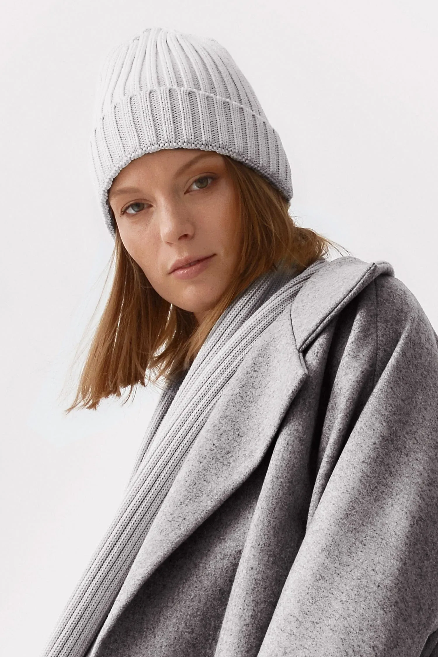 Knitted Organic Cotton Ribbed Hat | Multiple Colours