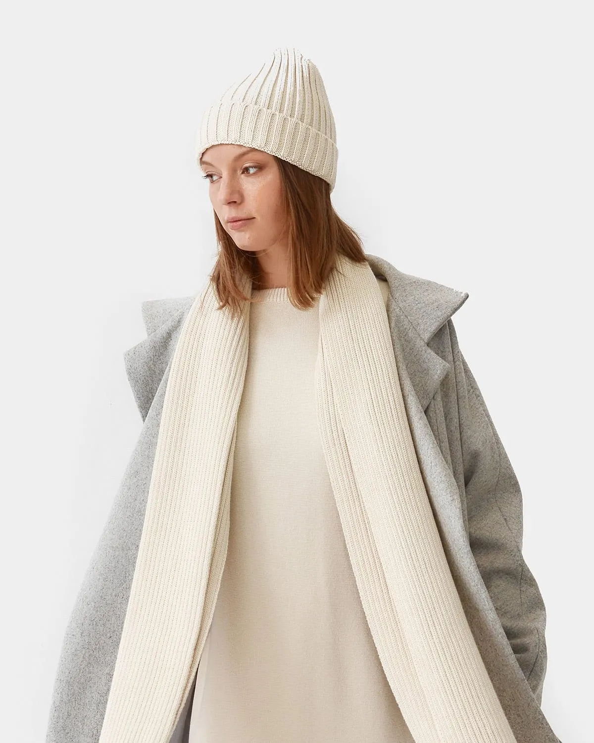 Knitted Organic Cotton Ribbed Hat | Multiple Colours