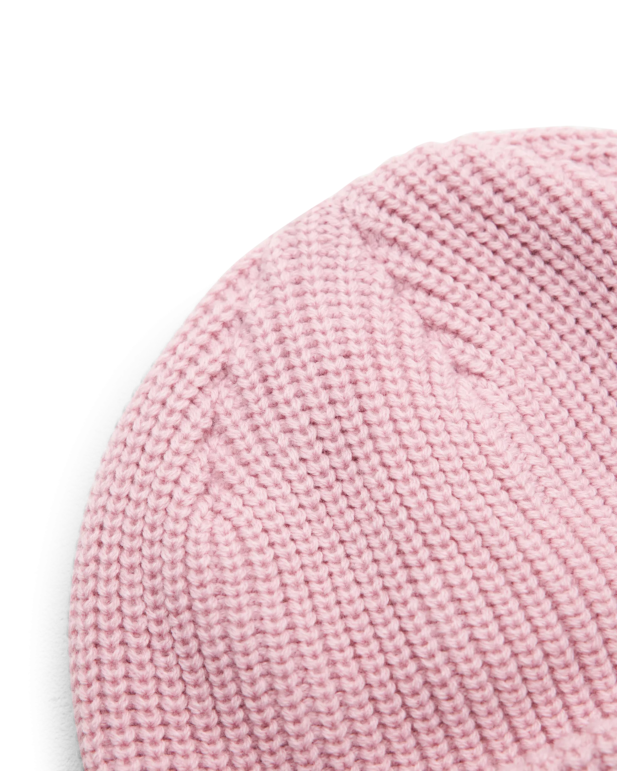 Logo Knit Ribbed Beanie