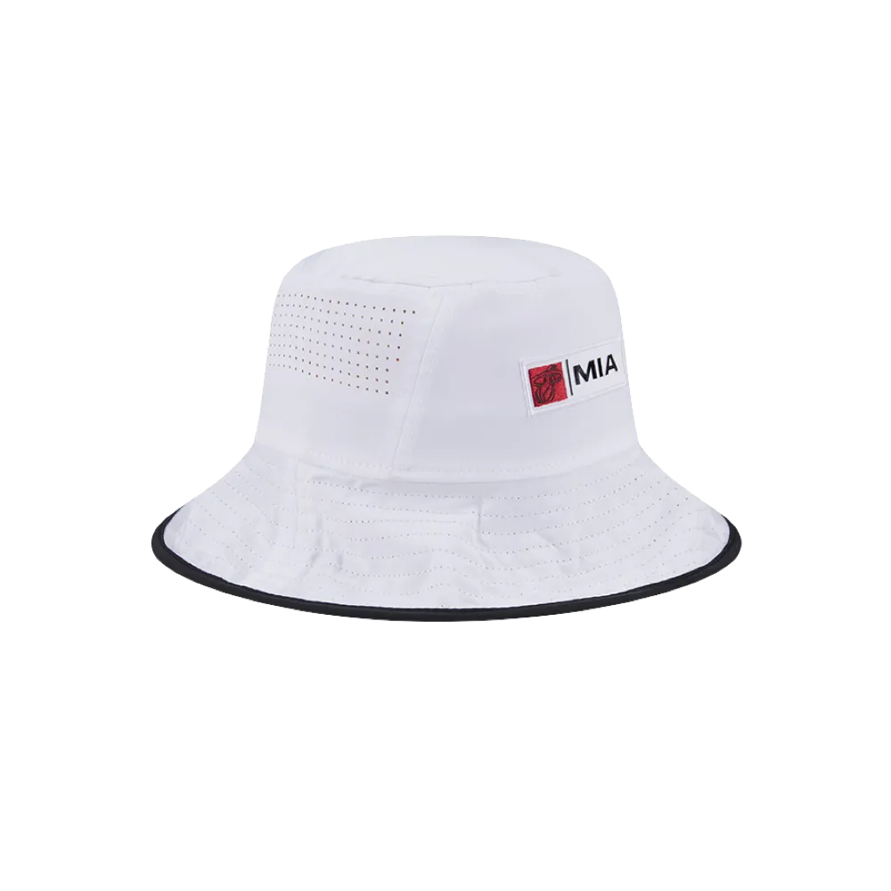 New Era Miami HEAT White Bucket Hat