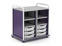 Paragon A&D Crossfit Storage - Trolley - 20 drawers - 4 shelves - 16 gauge tubular steel, TFM CFD60OF17CO-918PZP