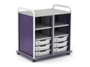 Paragon A&D Crossfit Storage - Trolley - 20 drawers - 4 shelves - 16 gauge tubular steel, TFM CFD60OF17CO-918PZP