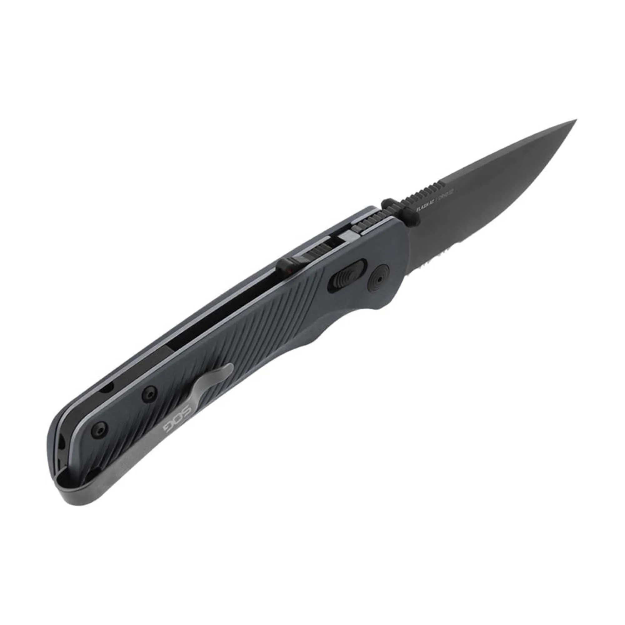 SOG Folding Knife - Flash AT Stainless Steel Blade Urban Grey Handle | 11-18-06-41
