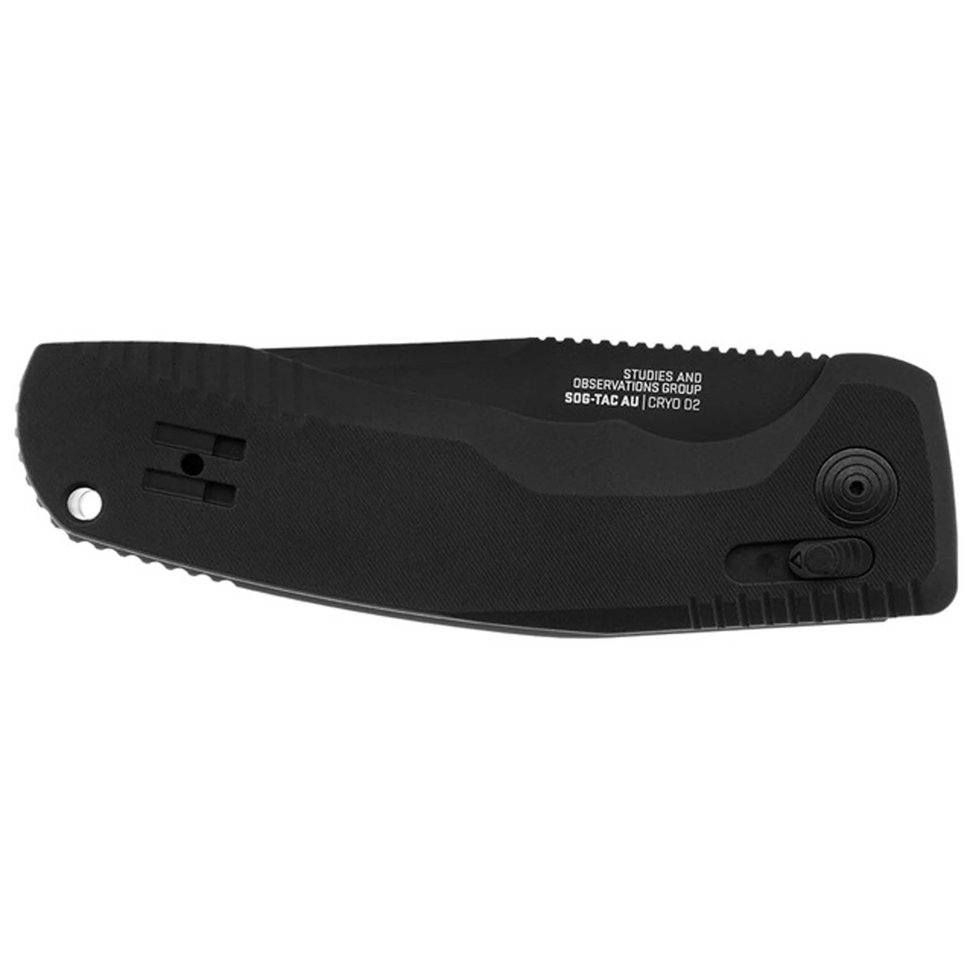 SOG Folding Knife - Tac AU Partially Serrated Edge Cryo D2 Steel Blade | 15-38-02-57