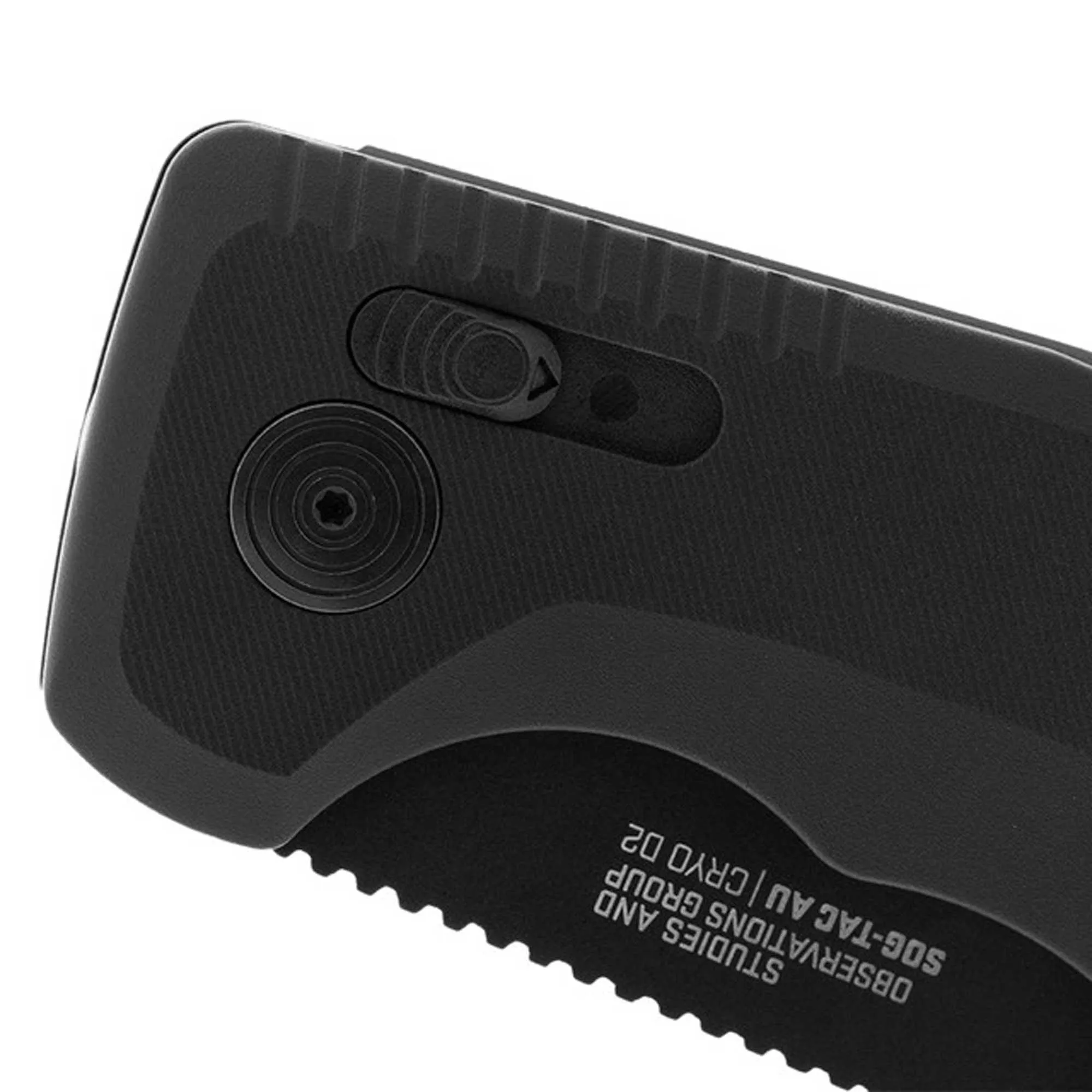 SOG Folding Knife - Tac AU Partially Serrated Edge Cryo D2 Steel Blade | 15-38-02-57