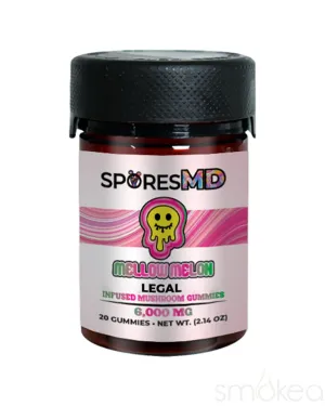 Spores MD Infused Mushroom Gummies - Mellow Melon (20-Pack)