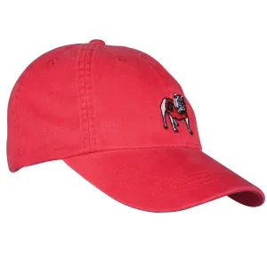 Standing Bulldog Cotton Hat - Red