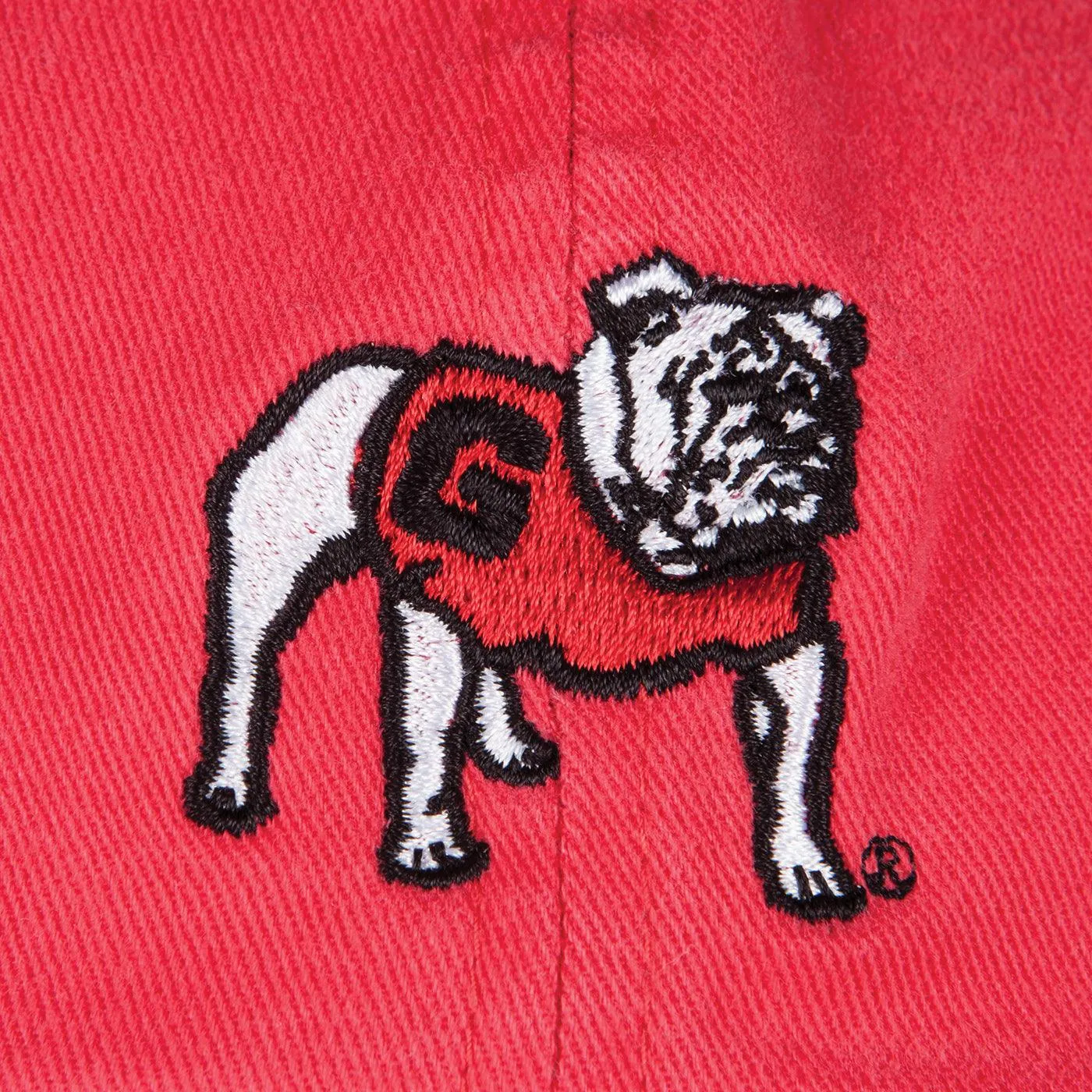 Standing Bulldog Cotton Hat - Red