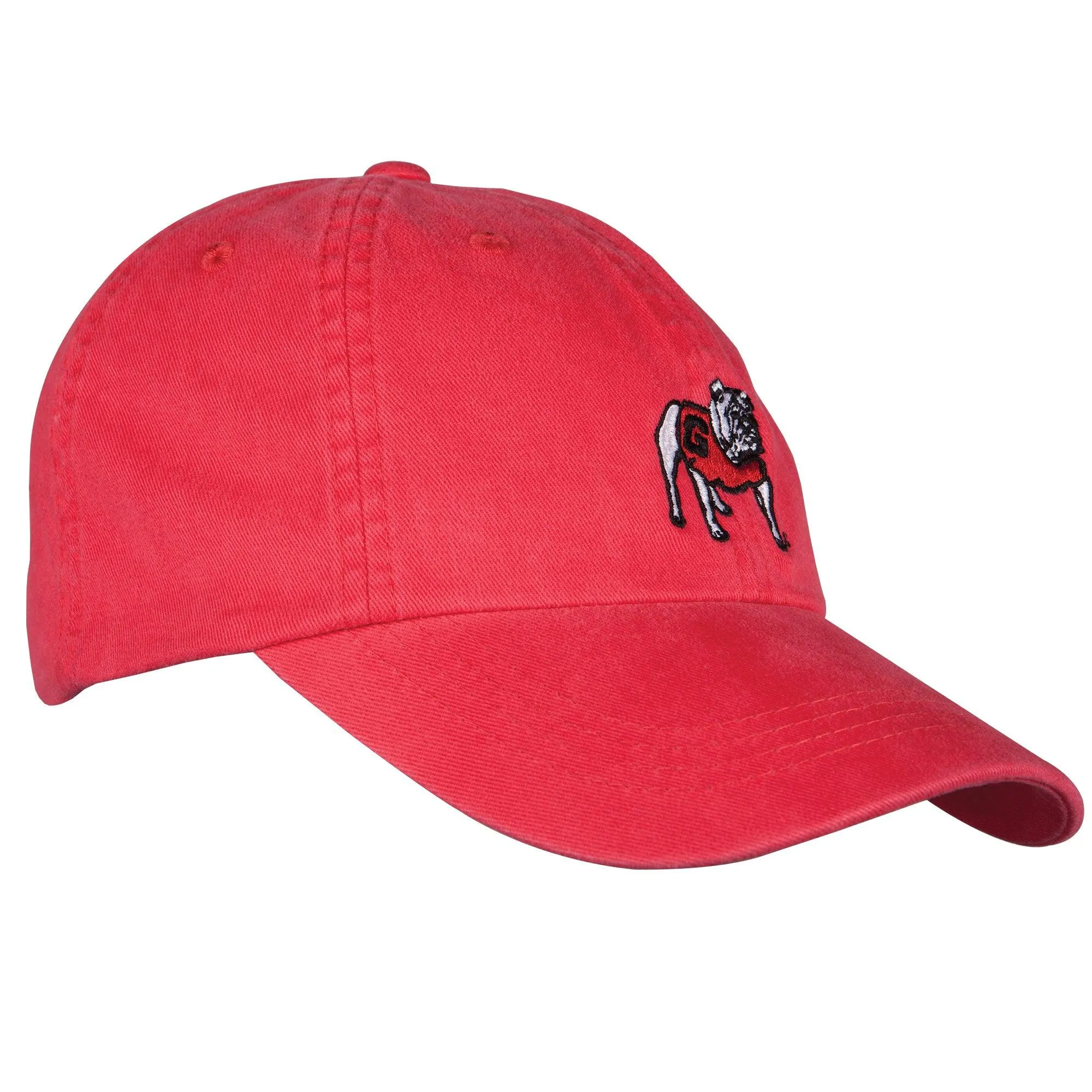 Standing Bulldog Cotton Hat - Red