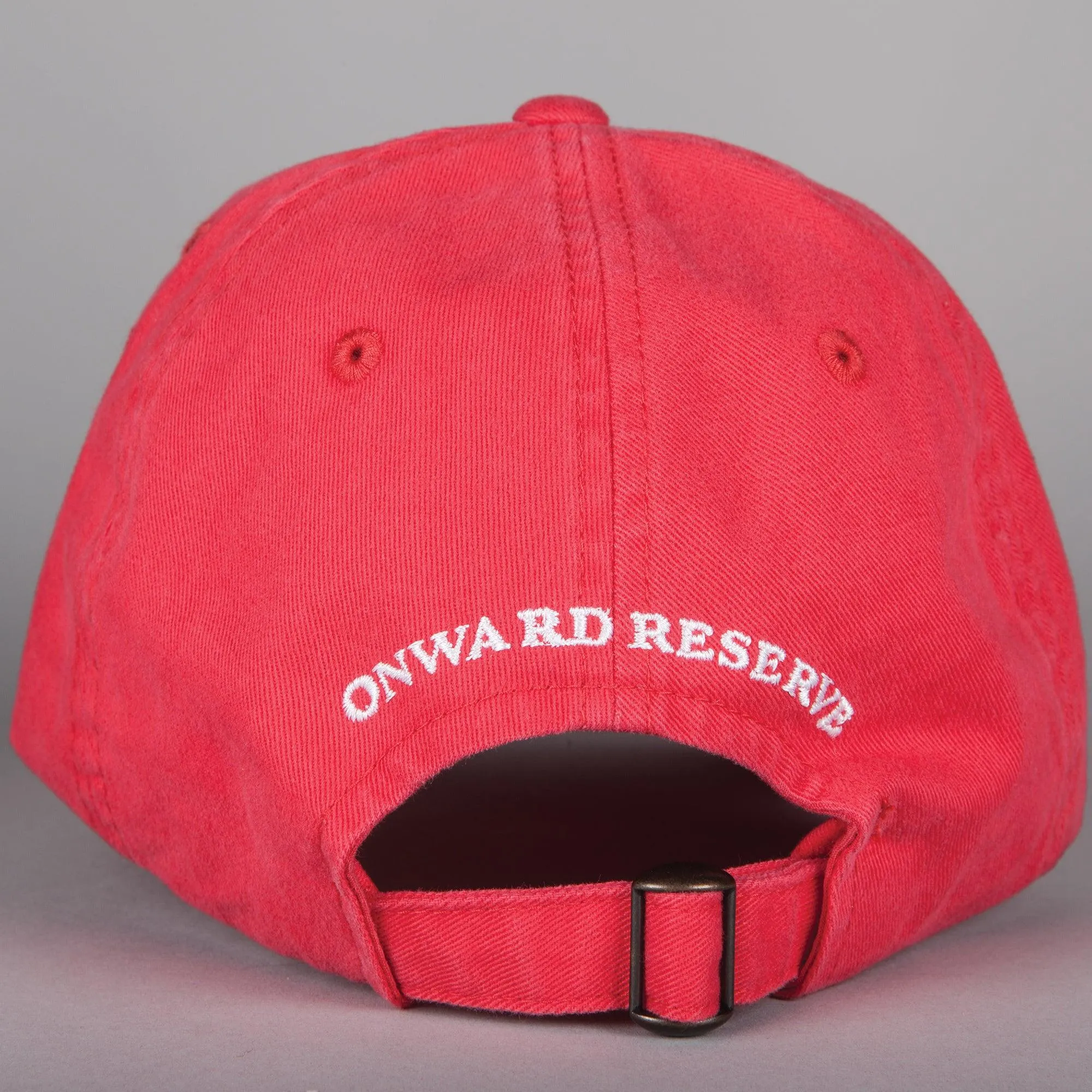 Standing Bulldog Cotton Hat - Red