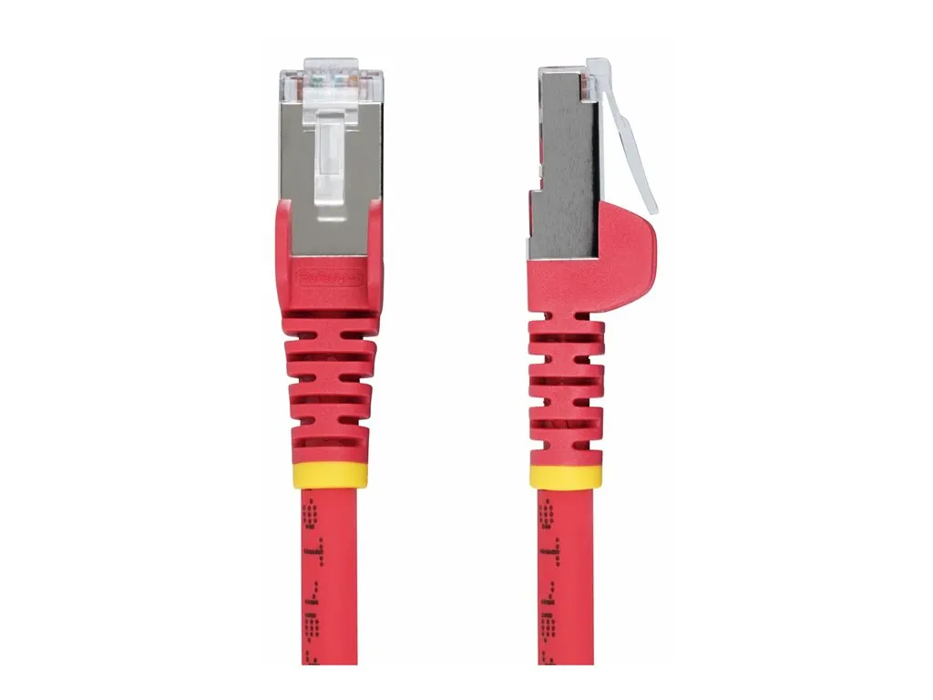 StarTech.com 10ft Red CAT6a Ethernet Cable, Snagless, S/FTP, 10G, LSZH - Patch cable - RJ-45 (M) to RJ-45 (M) - 10 ft - 0.2 in NLRD-10F-CAT6A-PATCH