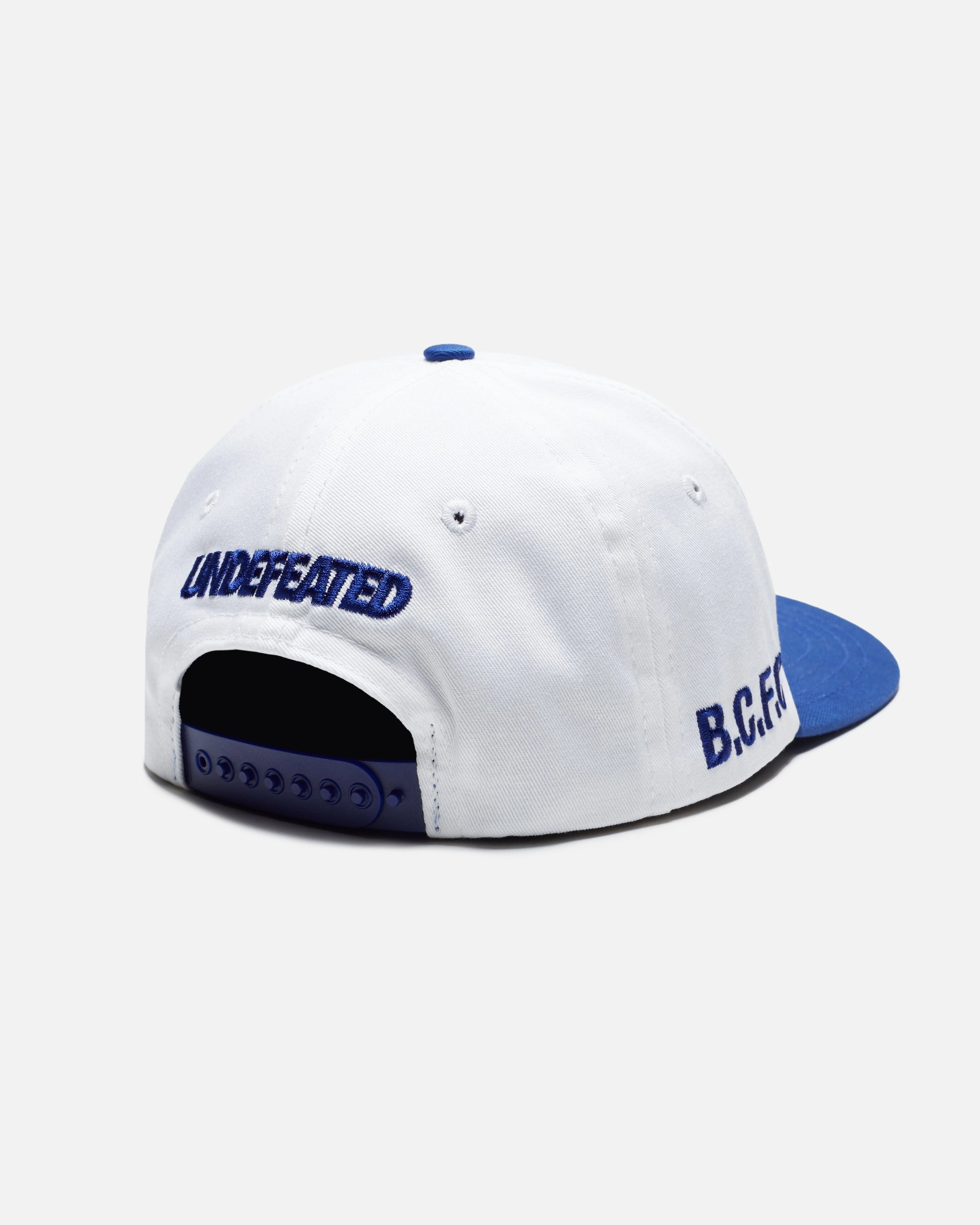 UNDEFEATED X BCFC SNAPBACK - WHITE/BLUE